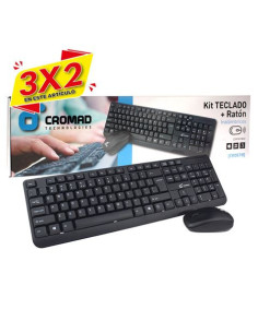 KIT TECLADO + RATÓN INALÁMBRICOS CROMAD (3 X 2)