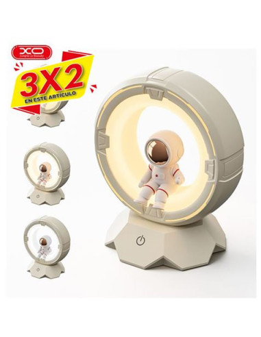 LAMPARA DE NOCHE ASTRONAUTA 3 TEMPERATURAS OZ12 XO (3 X 2)