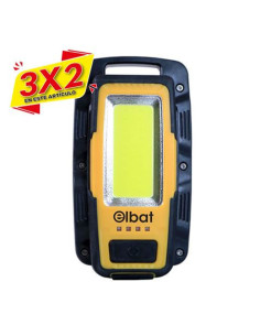 LINTERNA LED RECARGABLE | GANCHO E IMÁN | COB 8W 600LM ELBAT (3 X 2)