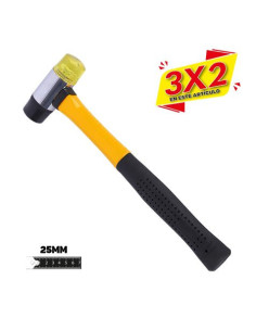 MARTILLO NYLON-POLIURETANO MANGO FIBRA 25MM BLIM (3 X 2)