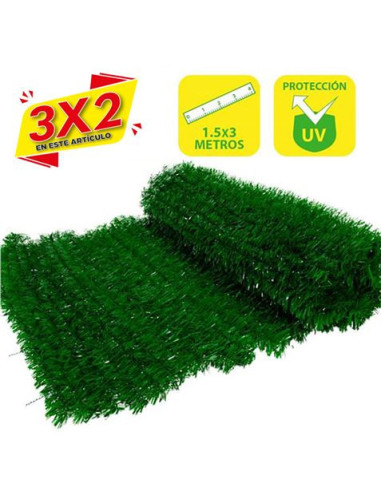 SETO ARTIFICIAL VERDE 1.50X3 METROS SUNGARDEN (3 X 2)