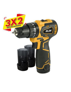 TALADRO PERCUTOR S/CARBONES 12V | 2 BATERIAS 2AH BLIM (3 X 2)