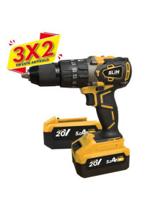 TALADRO PERCUTOR S/CARBONES 20V | 2 BATERIAS 5AH BLIM (3 X 2)