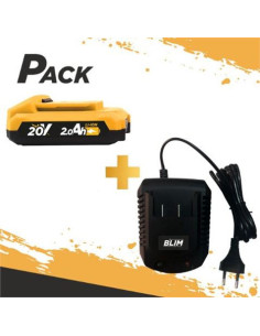 BATERIA 20V 2AH BLIM + CARGADOR DE BATERÍA RÁPIDO 20V BLIM