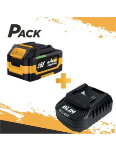 BATERIA 20V 4AH SERIE FAST BLIM + CARGADOR DE BATERÍA RÁPIDO 20V SERIE FAST