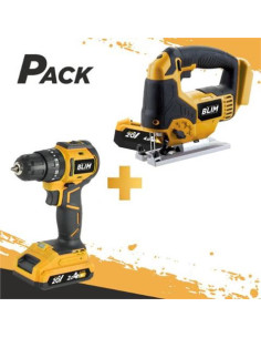 CALADORA 20V | BATERIA 4.0AH BLIM + TALADRO PERCUTOR S/CARBONES 20V |