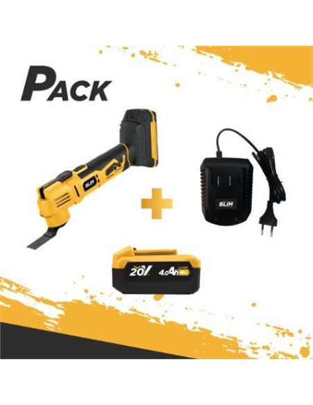 MULTIHERRAMIENTA DE BATERÍA 20V + BATERIA 2AH + CARGADOR BLIM