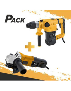 RADIAL 115MM 600W + MARTILLO SDS-PLUS 1500W 6.5 JULIOS BLIM