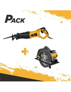 PACK SIERRA CIRCULAR 2200W 235MM + SIERRA SABLE 900W AJUSTE HOJA BLIM