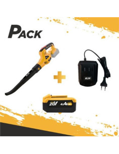 SOPLADOR S/CARBONES 20V + BATERIA 4AH + CARGADOR BLIM
