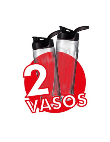 BATIDORA SMOOTHIE 300W INOX 2 VASOS 600ML MUVIP