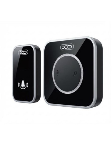 TIMBRE INALAMBRICO CON LEDS SF11 NEGRO XO