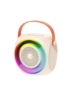 ALTAVOZ BLUETOOTH F42 + MICRÓFONO + EFECTOS LED BLANCO XO 2