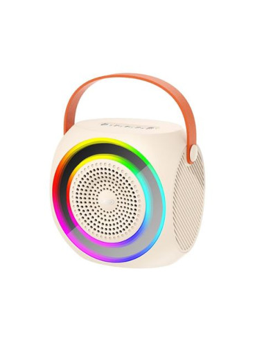 ALTAVOZ BLUETOOTH F42 + MICRÓFONO + EFECTOS LED BLANCO XO