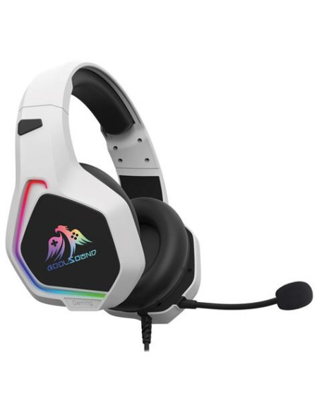 REAC AURICULAR GAMING G6 | XBOX | PS5 | SWITCH | PC | BLANCO COOLSOUND