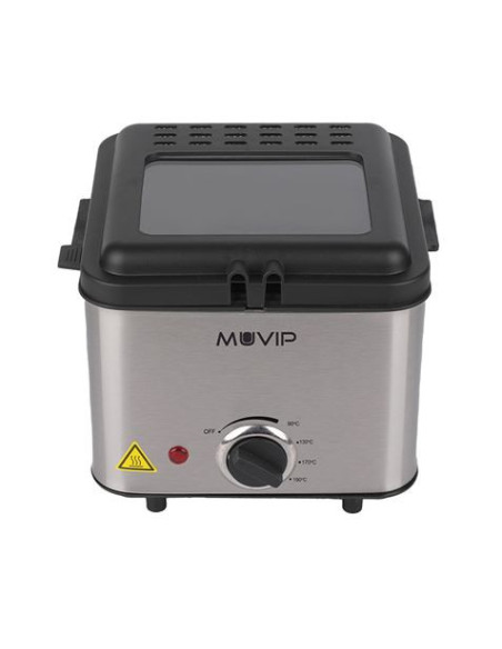 REACONDICIONADA FREIDORA 1.5 LITROS INOXIDABLE 1000W MUVIP