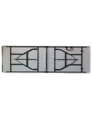 REACONDICIONADA MESA DE RESINA PLEGABLE 240X74X74CM 3.5CM SUNGARDEN
