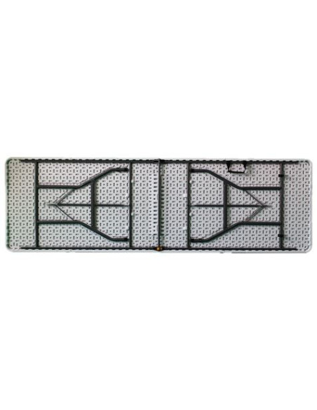 REACONDICIONADA MESA DE RESINA PLEGABLE 240X74X74CM 3.5CM SUNGARDEN