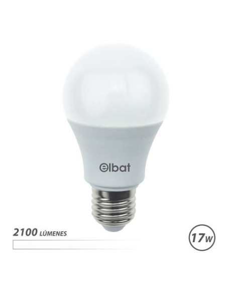 BOMBILLA LED A65 | 17W | 2100LM | E27 | LUZ BLANCA | ELBAT