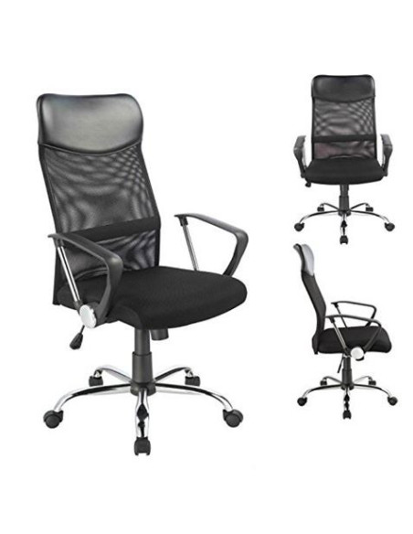 REACONDICIONADA SILLA OFICINA OF100 NEGRO MUVIP