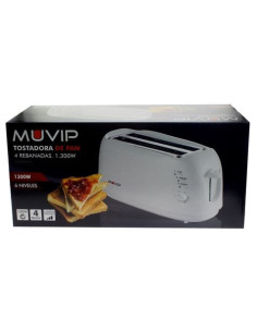 REACONDICIONADA TOSTADORA DE PAN 1300W 4 REBANADAS MUVIP 2
