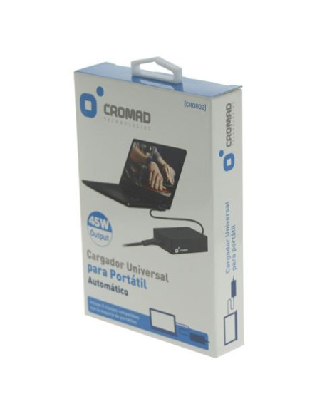 REACONDICIONADO CARGADOR UNIVERSAL AUTOMÁTICO 45W CROMAD