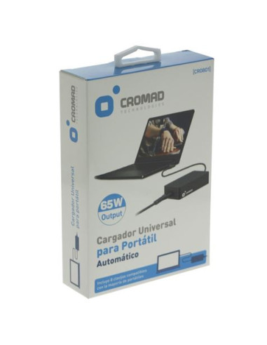REACONDICIONADO CARGADOR UNIVERSAL AUTOMÁTICO 65W CROMAD
