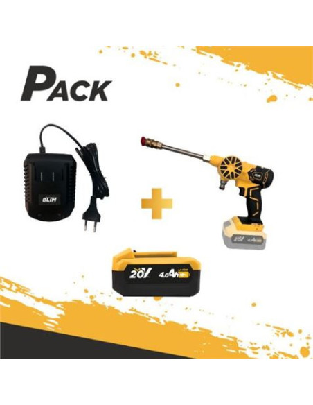 HIDROLIMPIADORA S/CARBONES 20V + BATERIA 4AH + CARGADOR BLIM