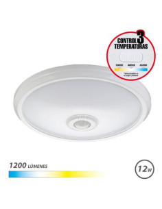 APLIQUE DE SUPERFICIE LED CON SENSOR 12W | 1200LM | LUZ CCT ELBAT