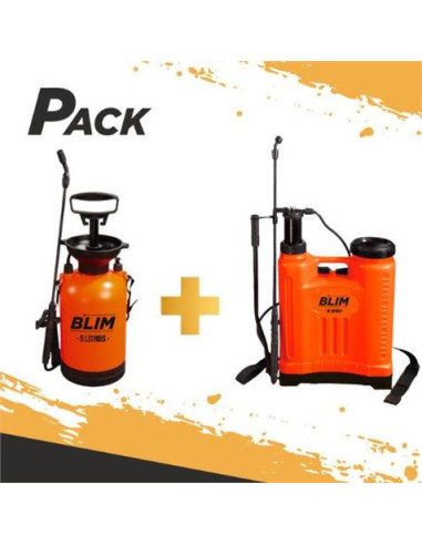 PACK SULFATADORA 18 LITROS + BOMBA 5 LITROS BLIM