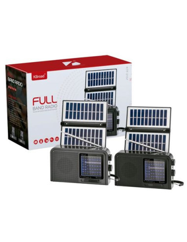 RADIO SOLAR - ALTAVOZ BT | USB | TF | LINEIN | FM | AM | SW | PANEL GENX