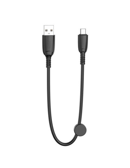 CABLE NB247 CARGA RAPIDA USB - MICRO USB | 6A | 25CM CON CLIP | NEGRO XO