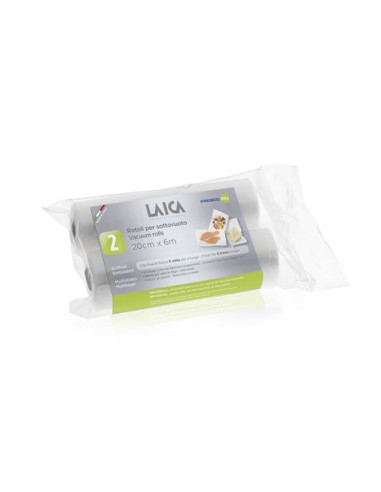 PACK 2 ROLLO PARA ENVASAR AL VACIO 20CM X 600CM LAICA