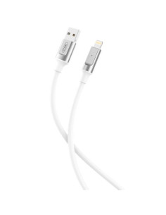 CABLE NB251 CARGA RAPIDA USB - LIGHTNING | 6A | 1 METRO | BLANCO XO