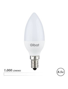 BOMBILLA LED C37 | 8.5W | 1000LM | E14 | LUZ BLANCA | ELBAT