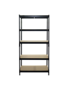 ESTANTERIA METÁLICA NEGRA 5 BALDAS 183X90X45CM BLIM 2