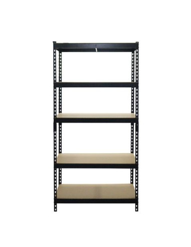 ESTANTERIA METÁLICA NEGRA 5 BALDAS 183X90X45CM BLIM