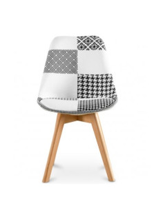 PACK 2 SILLAS DESIGN D400 TELA PATCHWORK MUVIP 2