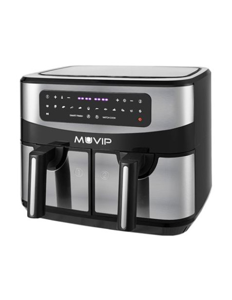 FREIDORA AIRE CALIENTE DOBLE 9 LITROS 2600W PANTALLA TACTIL MUVIP