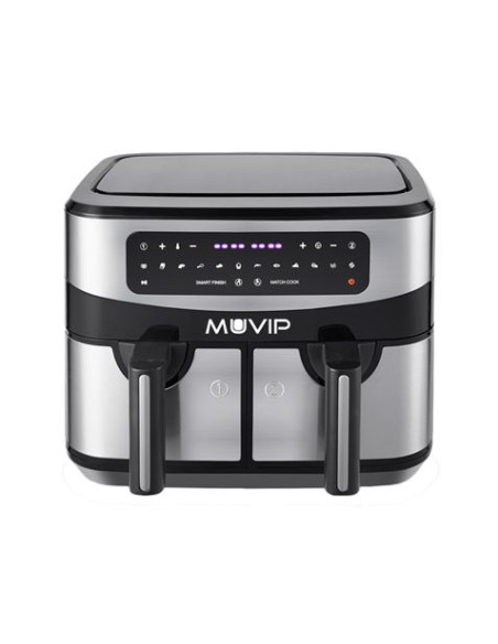 FREIDORA AIRE CALIENTE DOBLE 9 LITROS 2600W PANTALLA TACTIL MUVIP