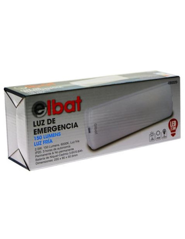 LUZ DE EMERGENCIA 150LUMENS 6000K ELBAT