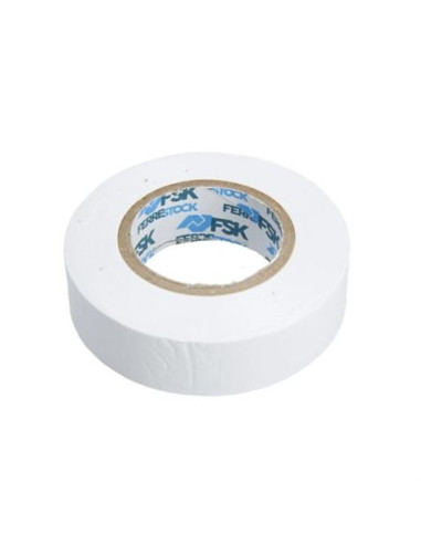 CINTA AISLANTE PVC 19MMX20M BLANCA 10UD FONTASTOCK