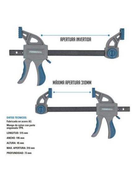 SARGENTO APRIETE 12\"/300 MM 2PCS FONTASTOCK