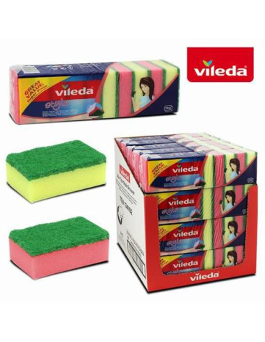 SET 10 ESPONJAS ESTROPAJO VILEDA STYLE