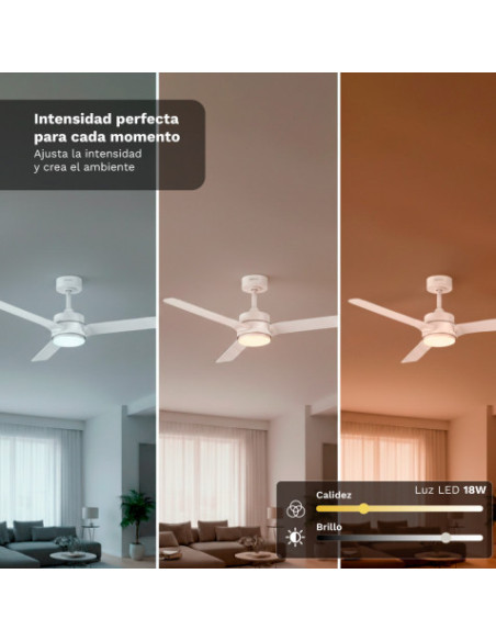 VENTILADOR DE TECHO 30W 47\" CON LED Y MANDO 18W SKYEASY47 GRUNKEL