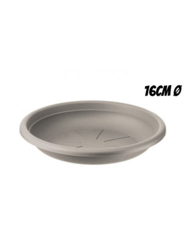 PLATO PARA MACETA 16CM TORTORA ARTPLAST