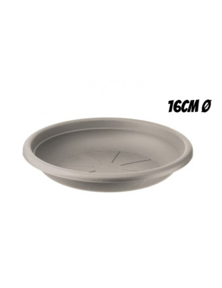 PLATO PARA MACETA 16CM TORTORA ARTPLAST