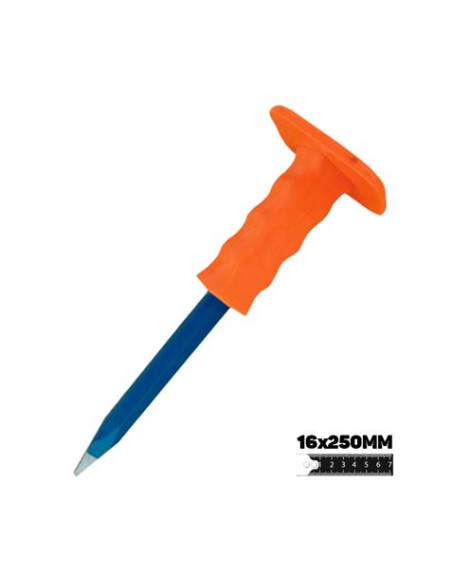 CINCEL CORTAFRÍO PUNTA 16X250MM CON PROTECTOR BLIM