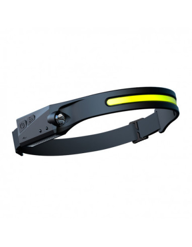 LINTERNA LED DE CABEZA FRONTAL LED 350LM + 200LM Y SENSOR DE MANOS ELBAT