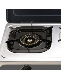 COCINA GAS INOX 3 FUEGOS SERIE STRONG + TAPA MUVIP 2